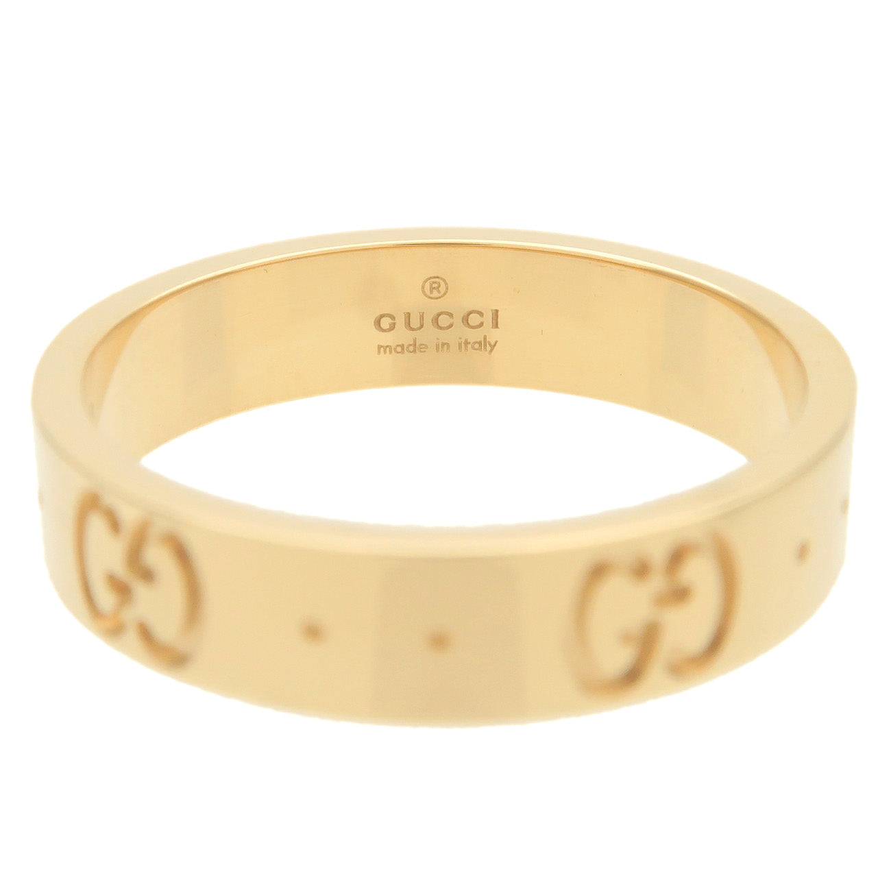 GUCCI Icon Ring K18 750YG Yellow Gold #10 US5-5.5 EU50 HK11