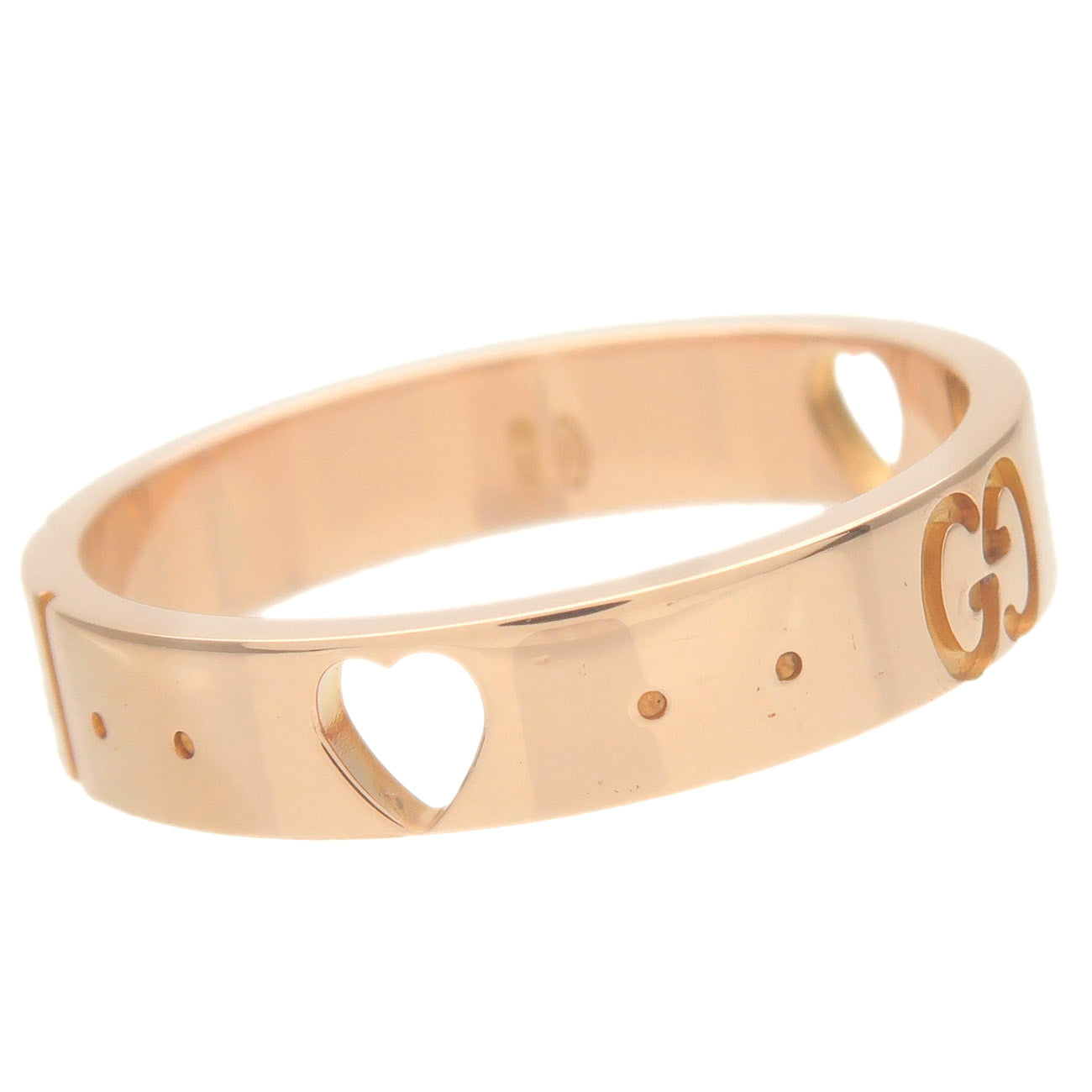 GUCCI Icon Amour Ring K18PG 750PG Rose Gold US5.5 EU51