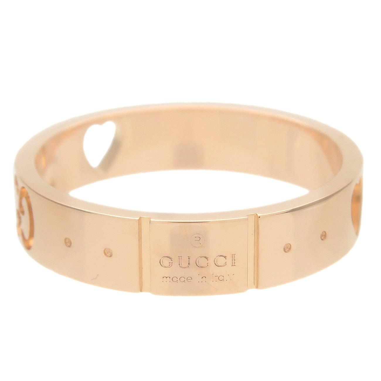 GUCCI Icon Amour Ring K18PG 750PG Rose Gold US5-5.5 EU50