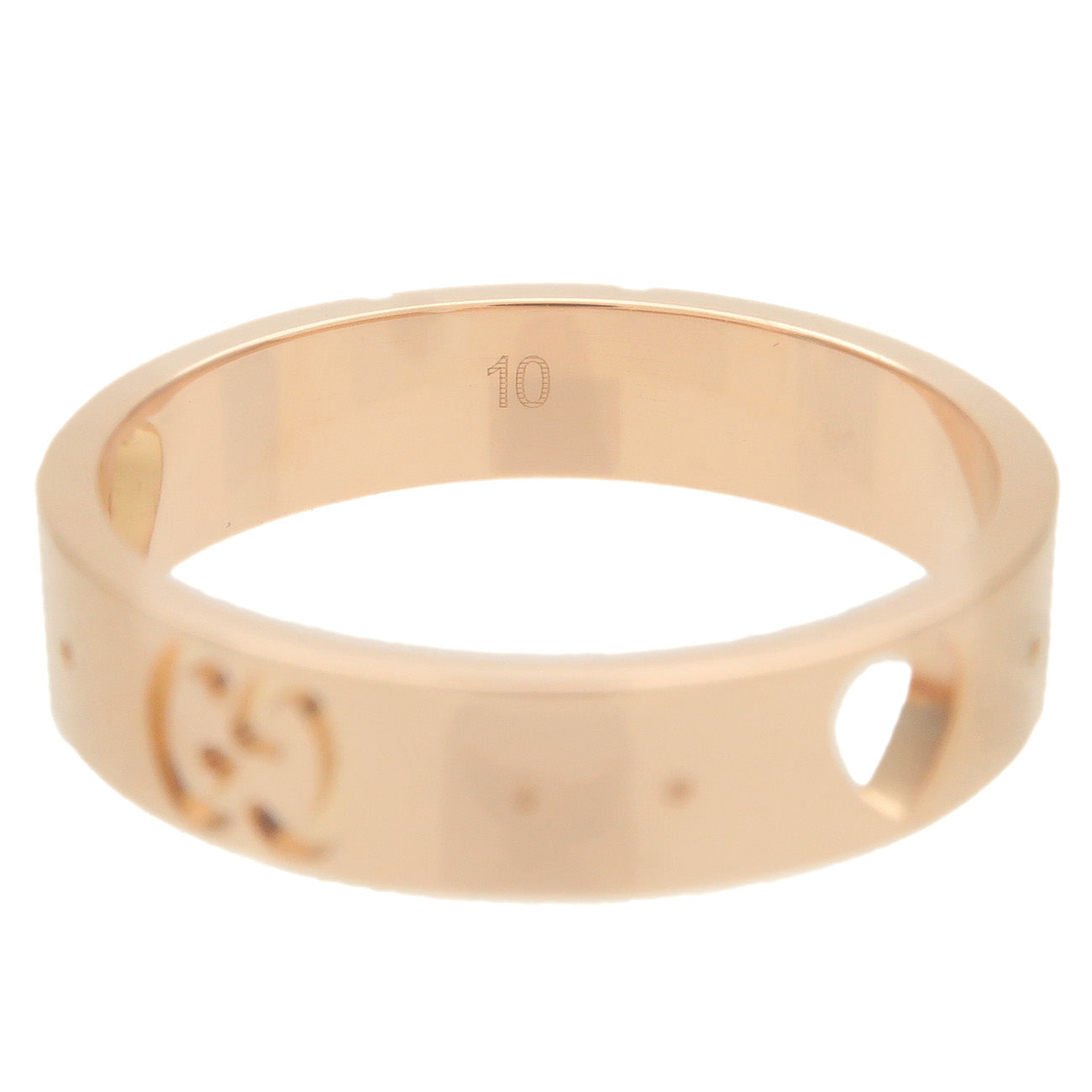 GUCCI Icon Amour Ring K18PG 750PG Rose Gold US5-5.5 EU50