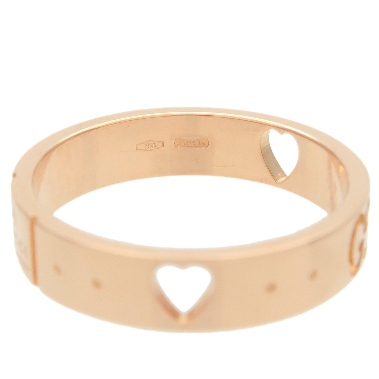 GUCCI Icon Amour Ring K18PG 750PG Rose Gold US5.0-5.5 EU50