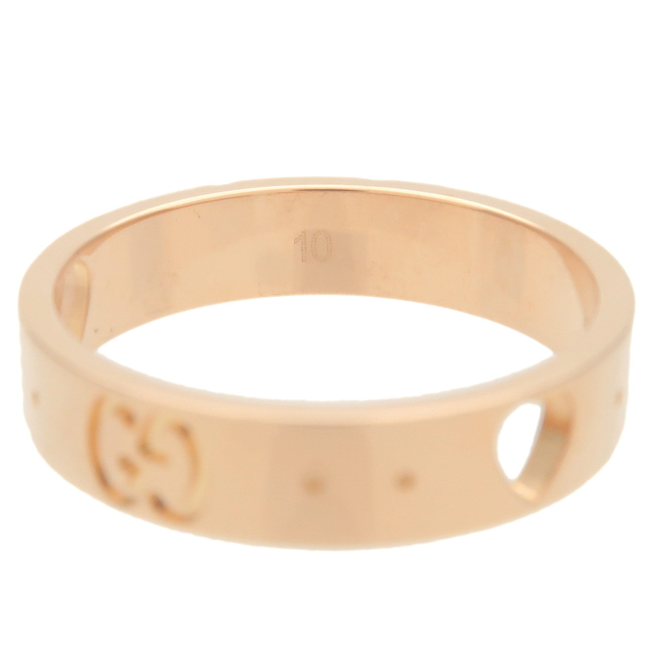 GUCCI Icon Amour Ring K18PG 750PG Rose Gold US5.0-5.5 EU50