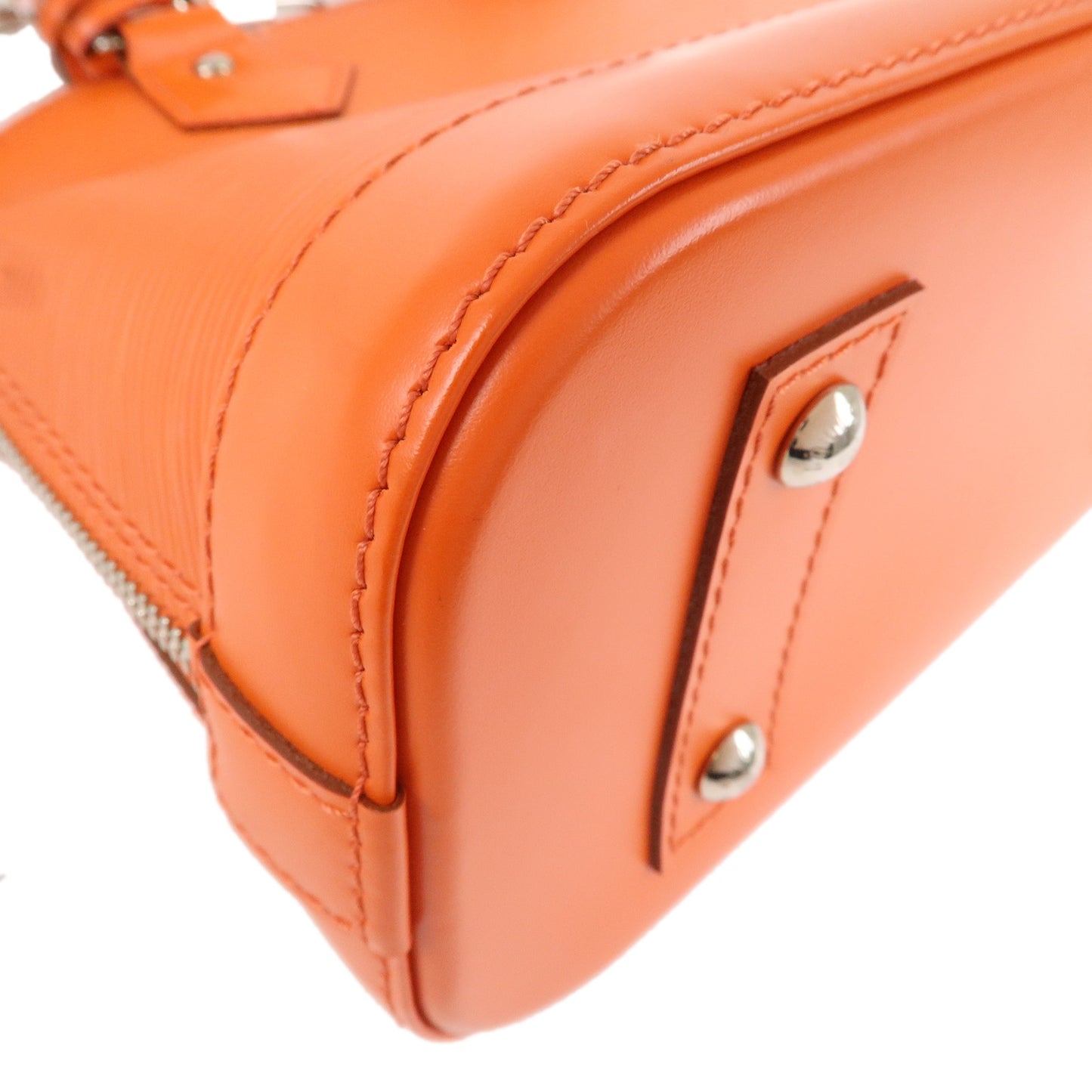 Louis Vuitton Epi Alma BB 2Way Bag Hand Bag Orange M40854