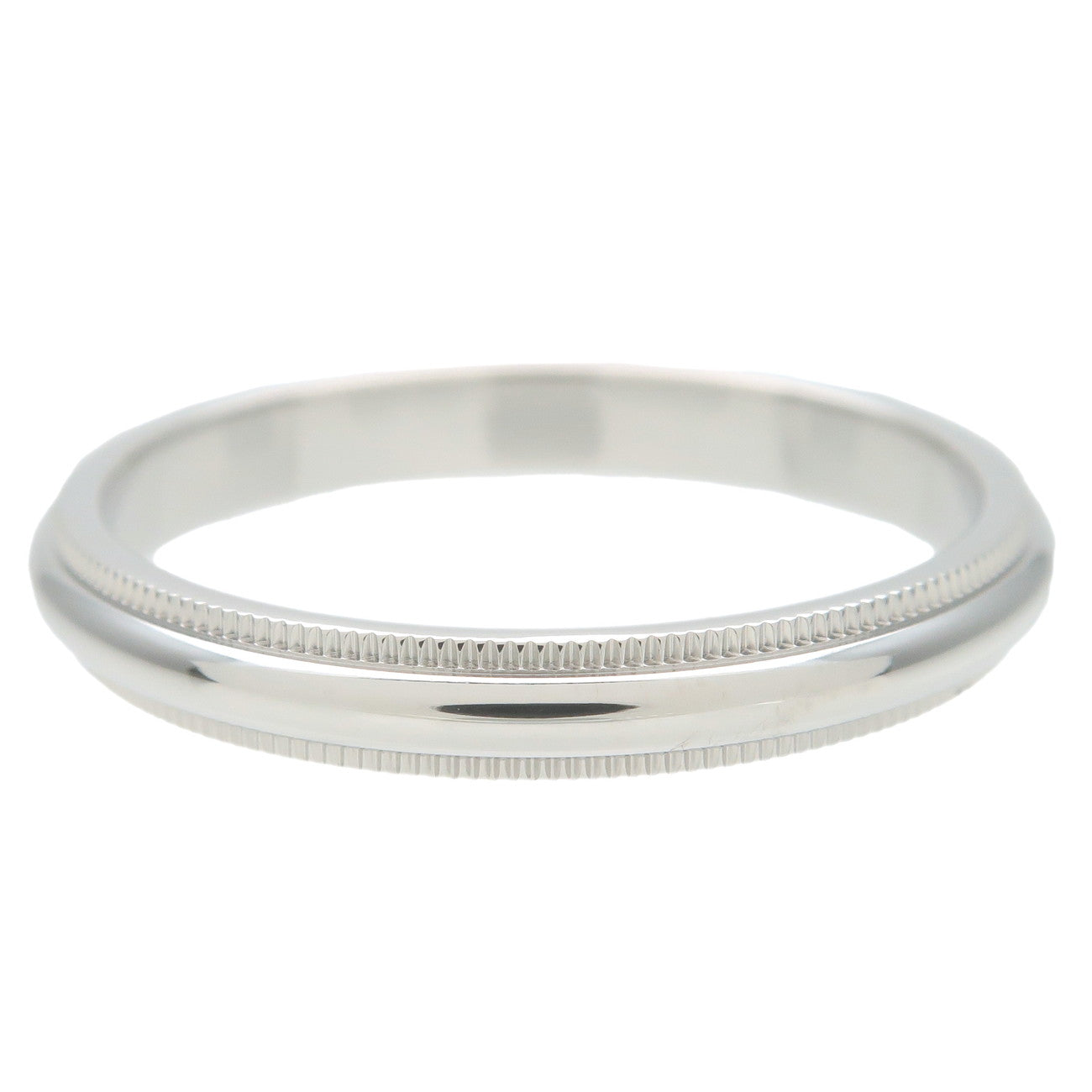 Tiffany&Co. Milgrain Band Ring PT950 Platinum US10.5 EU63.5