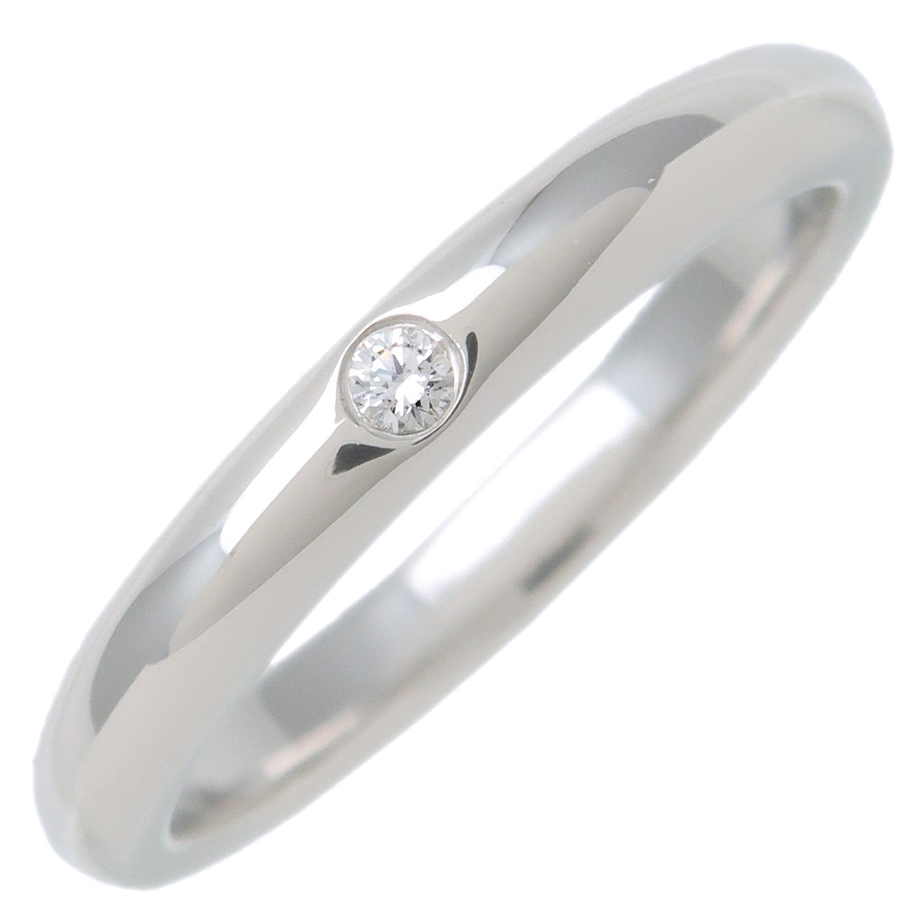 Tiffany&Co.-Stacking-Band-Ring-1P-Diamond-PT950-Platinum-US6