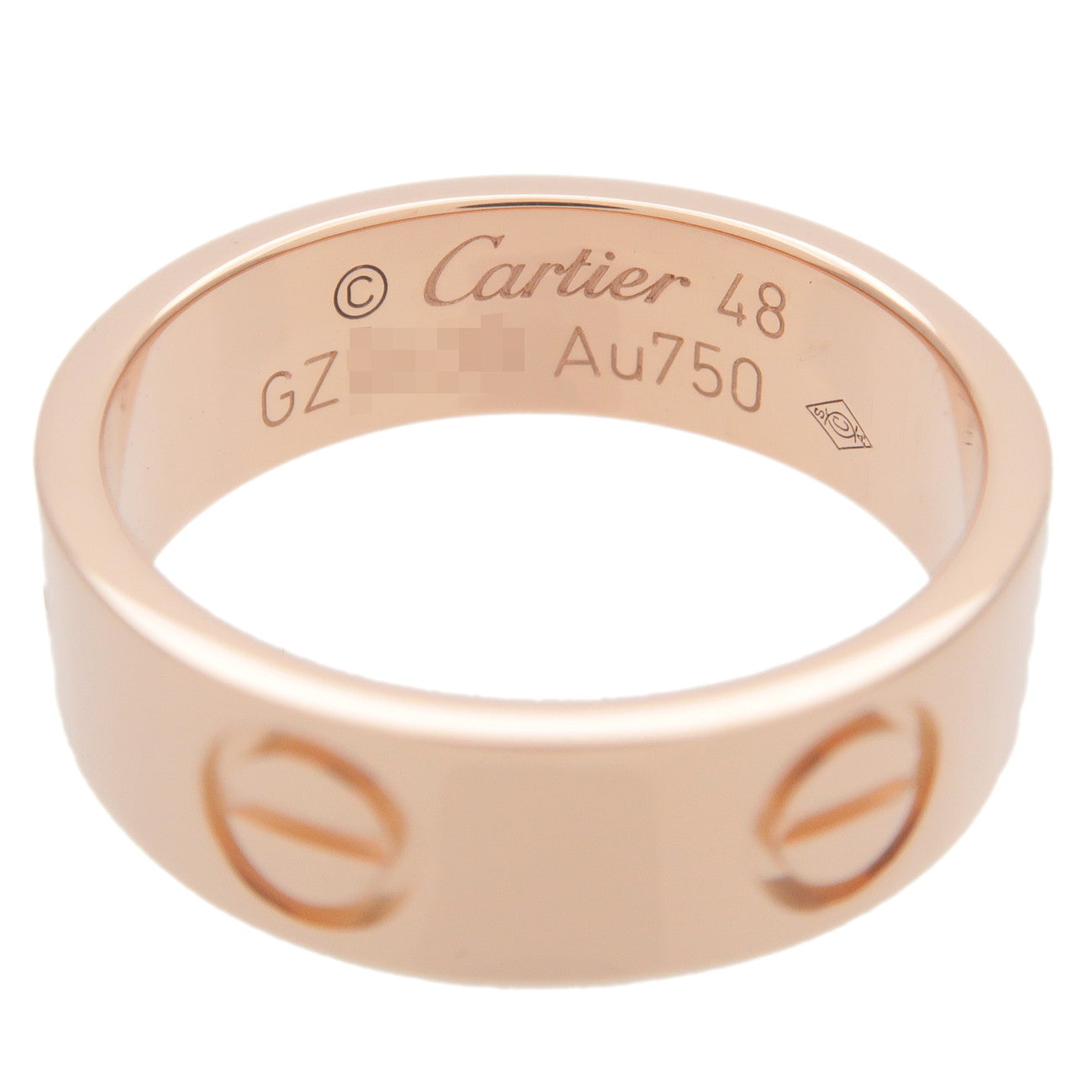 Cartier Love Ring K18PG 750 PG Rose Gold #48 US4.5-5 EU48.5