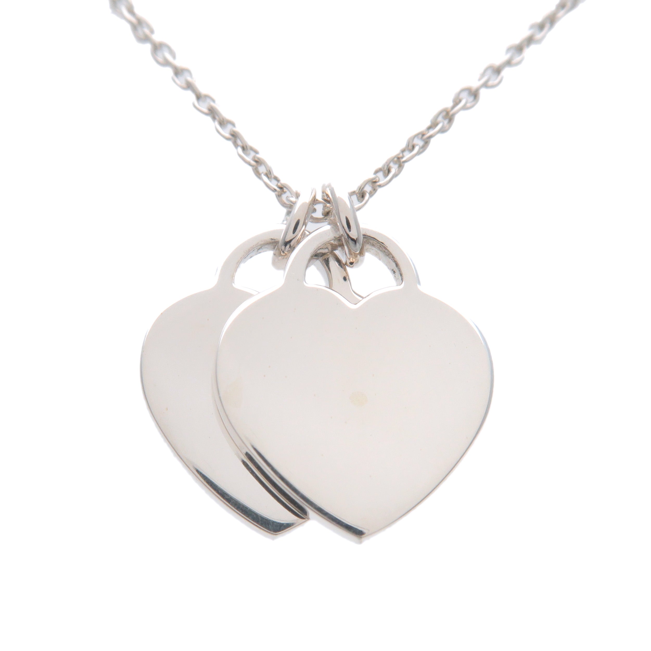 Tiffany&Co. Return to Tiffany Mini Double Heart Necklace SV925