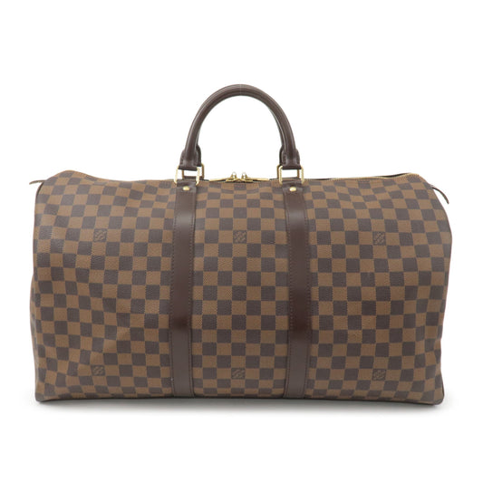 Louis-Vuitton-Damier-Keep-All-50-Boston-Bag-Brown-N41427