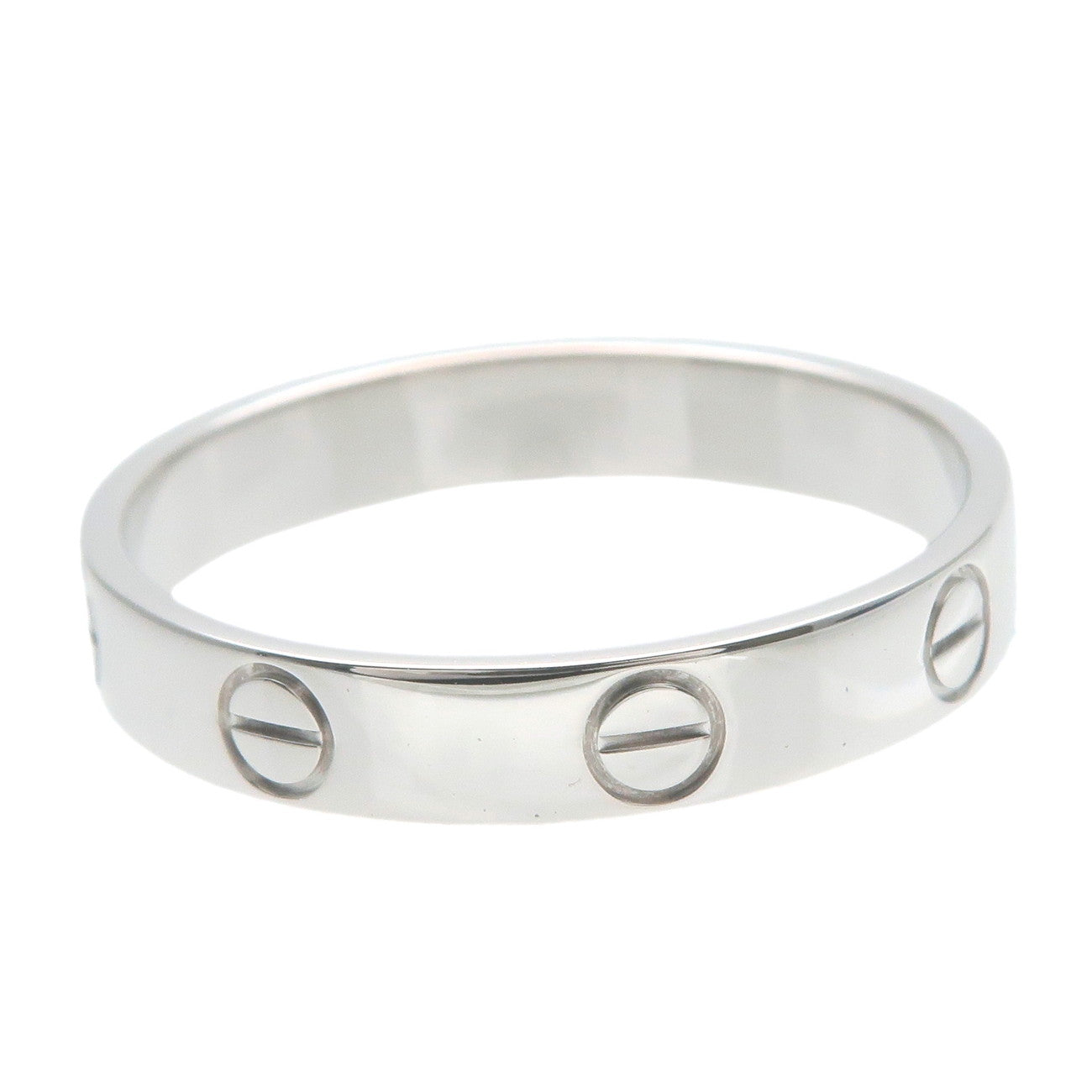 Cartier Mini Love Ring K18WG 750WG White Gold 57 US8 8.5 dct