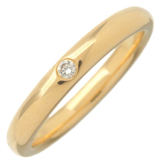 Tiffany&Co.-Stacking-Band-Ring-1P-Diamond-K18-Yellow-Gold-US5-EU49
