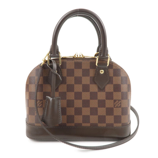 Louis-Vuitton-Damier-Alma-BB-2Way-Hand-Bag-Brown-N41221