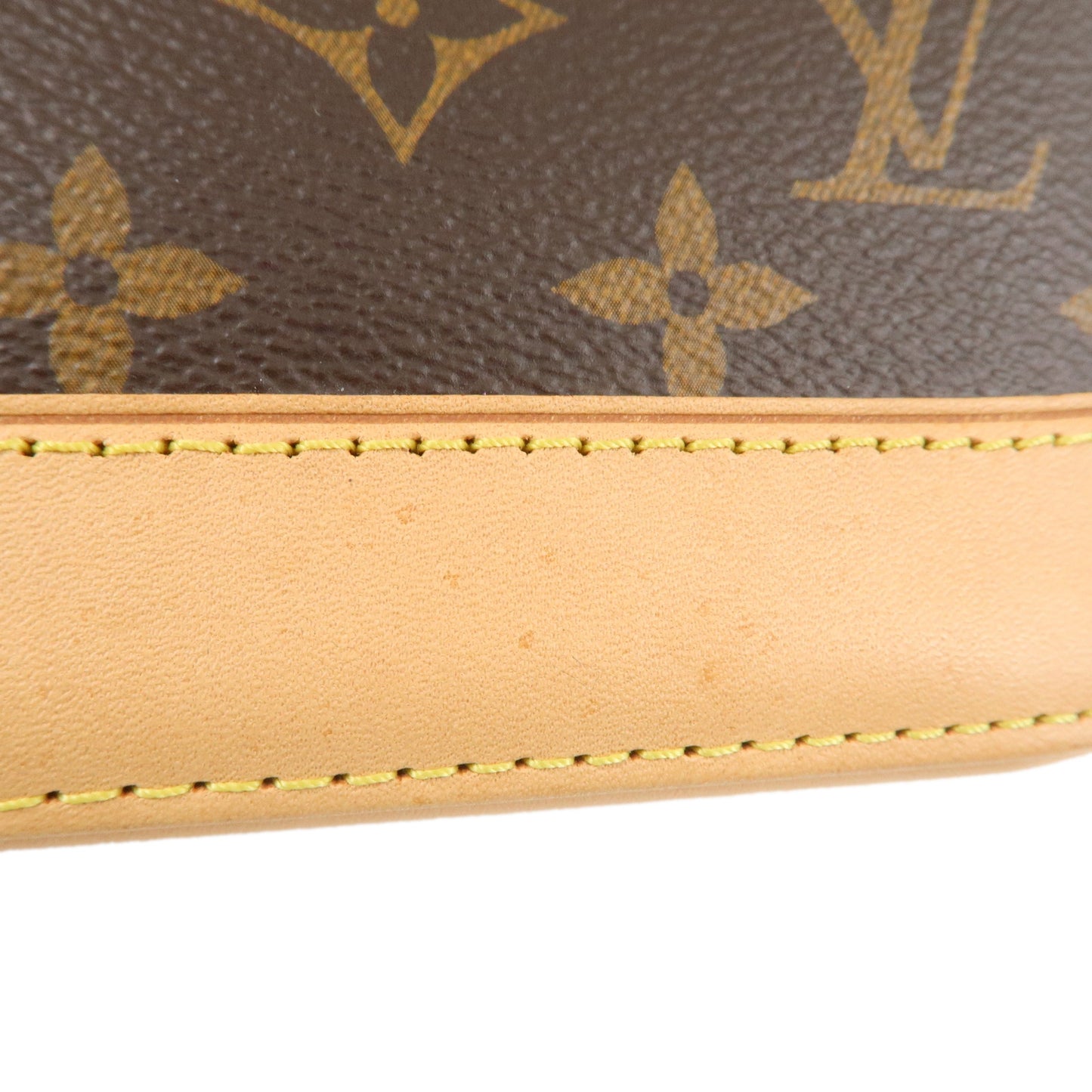 Louis Vuitton Monogram Alma BB 2Way Hand Bag Brown M53152