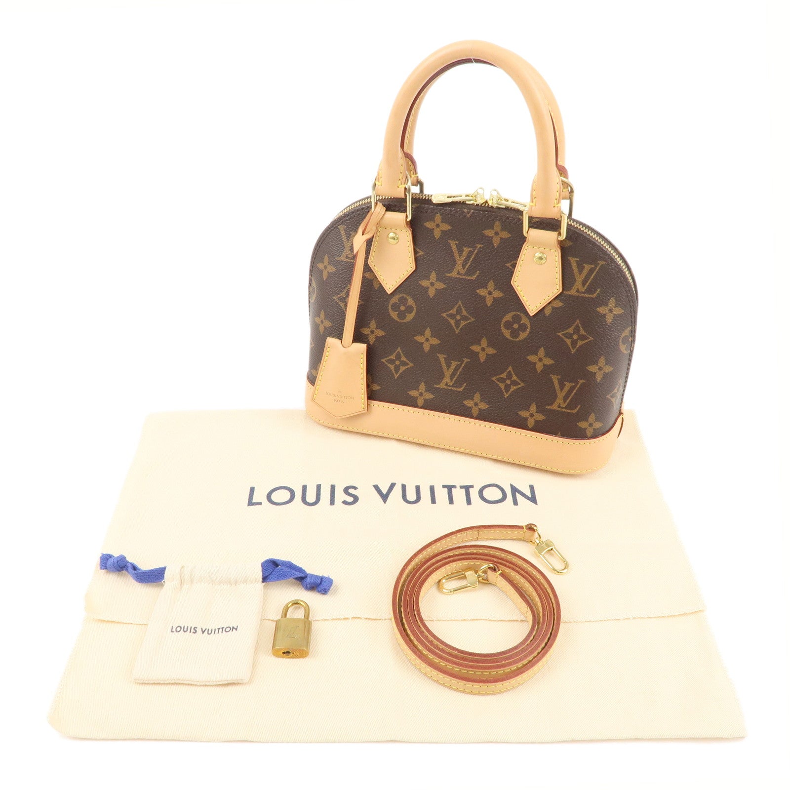 Louis-Vuitton-Monogram-Alma-BB-2Way-Hand-Bag-Shoulder-Bag-M53152