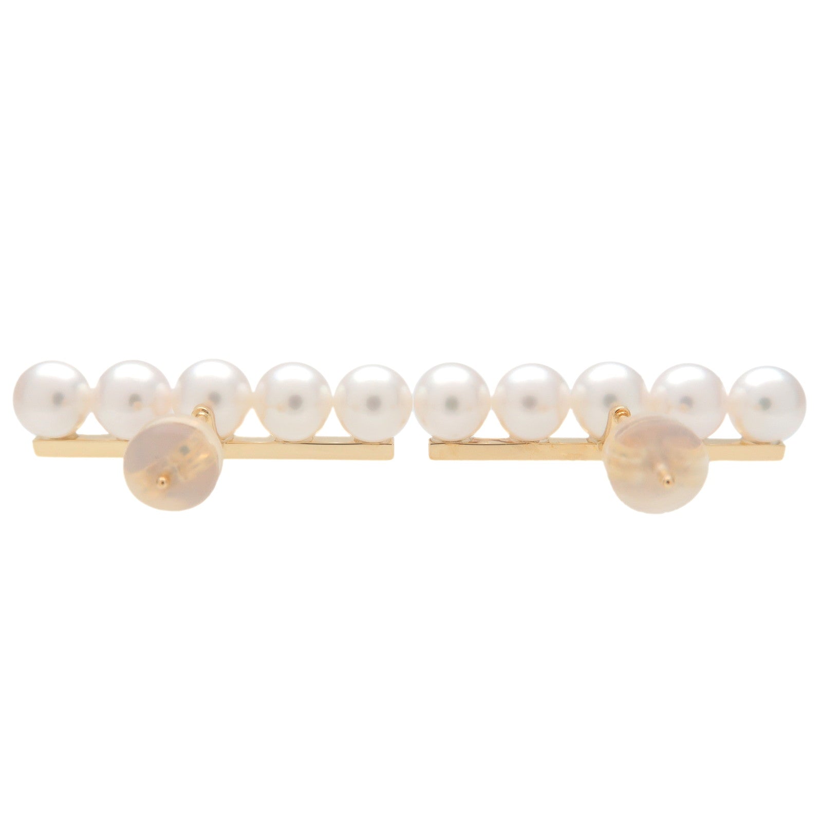 TASAKI Balance Plus Pearl Earrings K18YG 750YG Yellow Gold