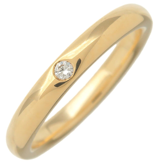 Tiffany&Co.-Stacking-Band-Ring-1P-Diamond-K18-750YG-US4.5-EU48