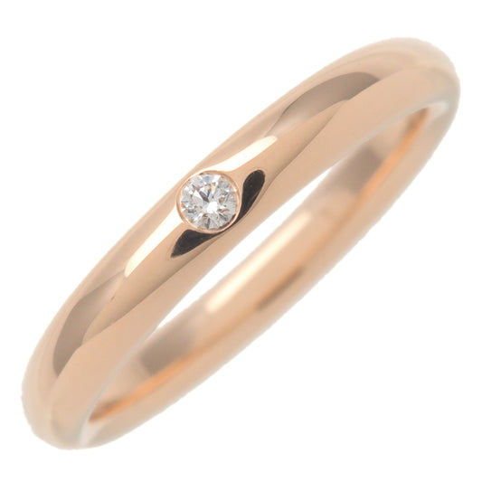 Tiffany&Co.-Stacking-Band-Ring-1P-Diamond-K18-Rose-Gold-US5-EU49.5