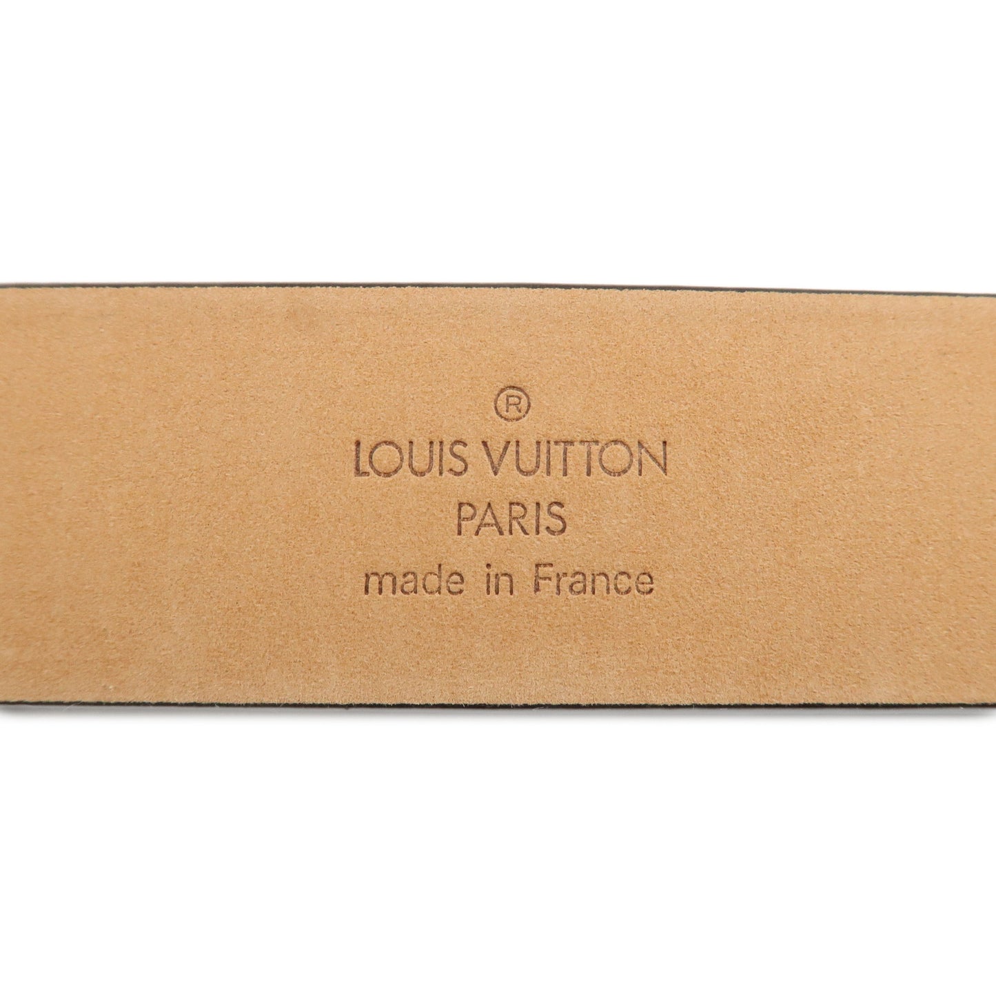 Louis Vuitton Damier Ebene Saint Tulle Carre Belt Brown M6802
