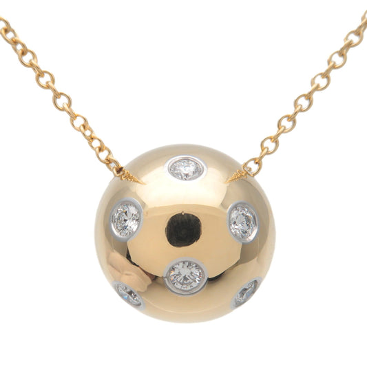 Tiffany&Co.-Dots-Ball-6P-Diamonds-Necklace-K18-750YG-950PT