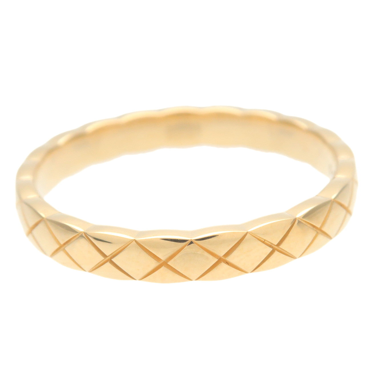 CHANEL COCO Crush Mini Ring K18 Yellow Gold #61 US9.5 EU61 HK21