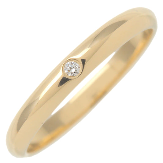 Cartier-1895-Wedding-1P-Diamond-Ring-K18YG-Yellow-Gold-#53-US6.5
