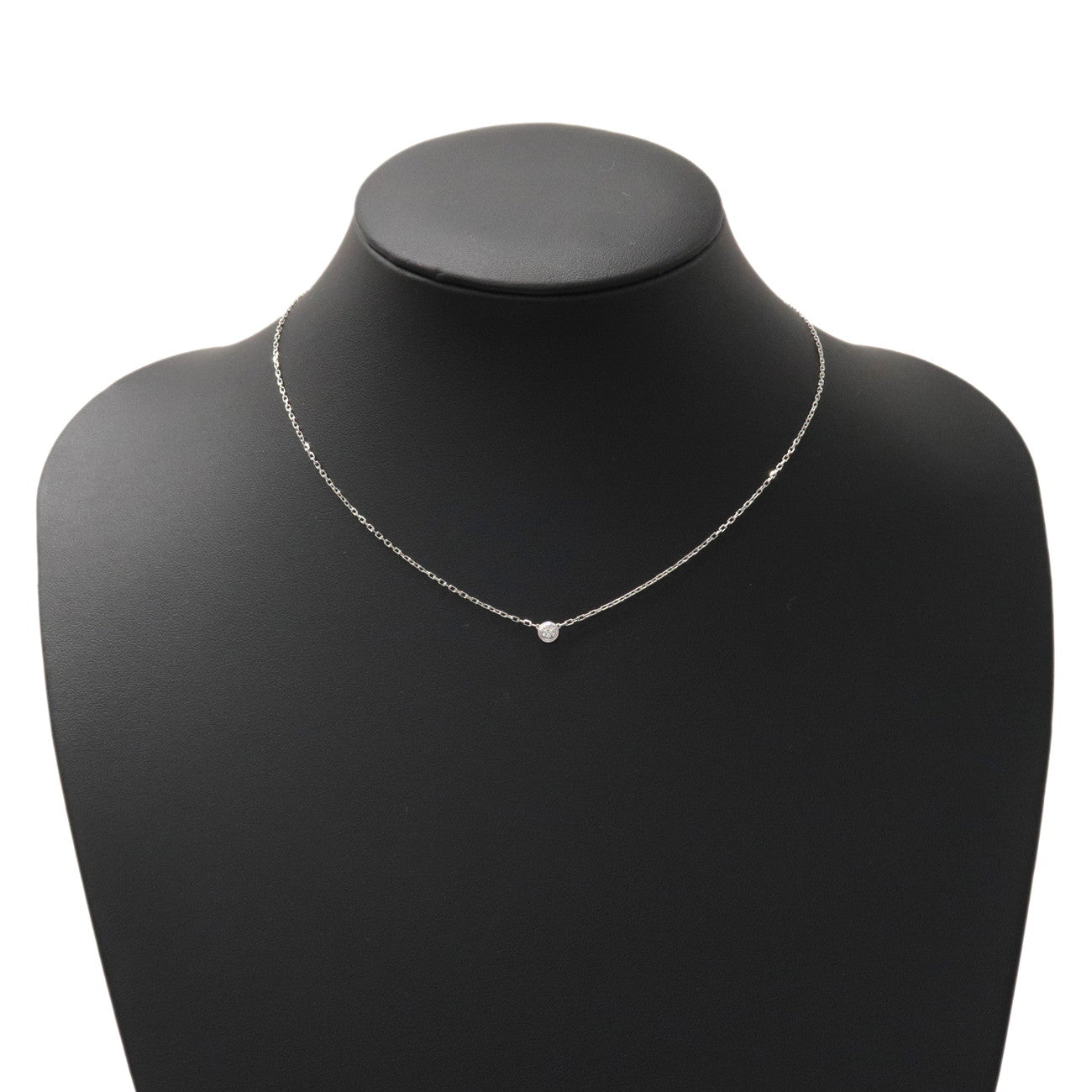 Cartie Diamants Légers Necklace SM Diamond 0.09ct K18 White Gold