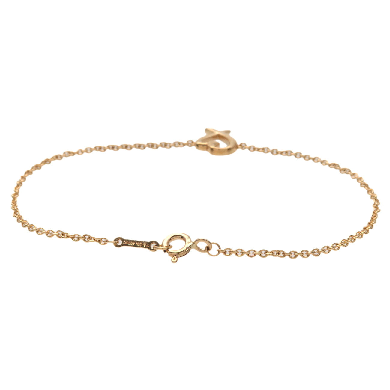 Tiffany&Co. Loving Heart Bracelet K18YG 750YG Yellow Gold