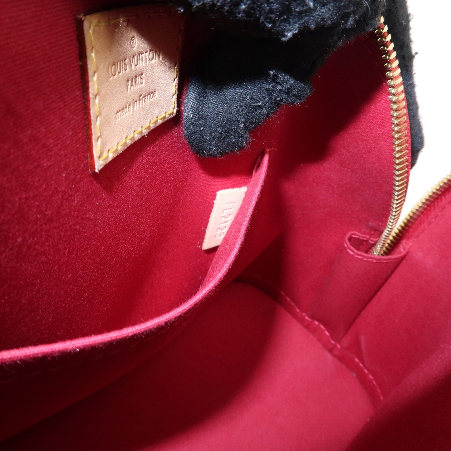 Louis Vuitton Monogram Vernis Alma BB 2Way Shoulder Bag Red M91606