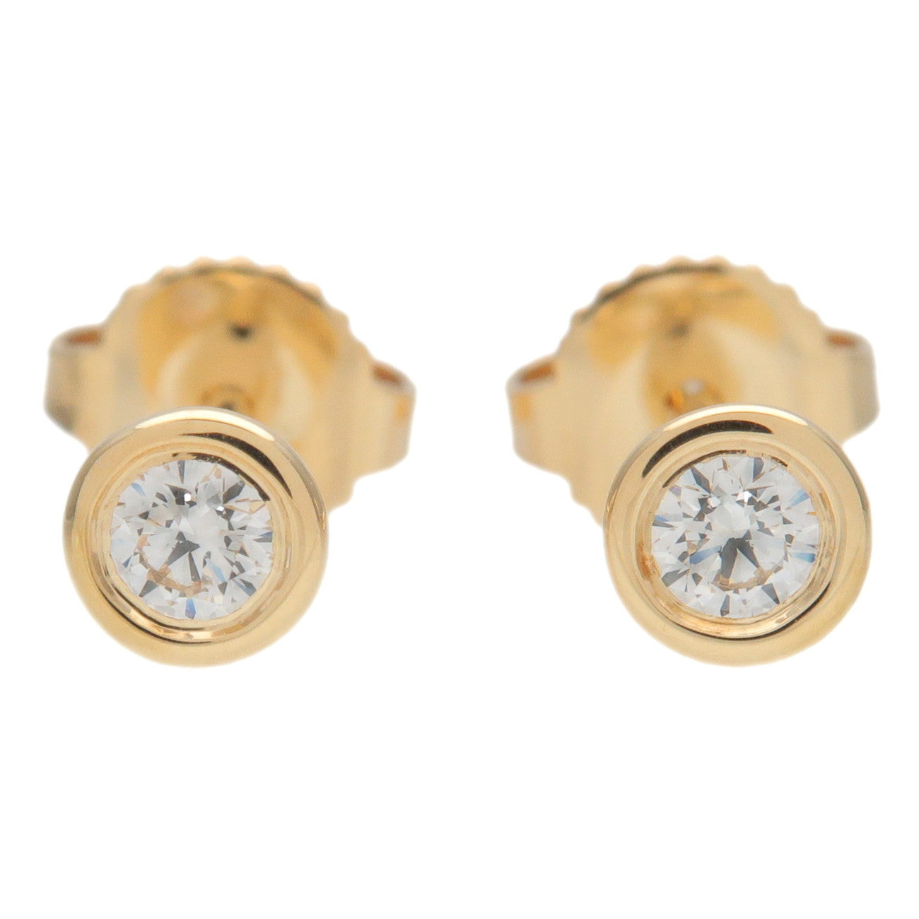 Tiffany&Co.-By-the-Yard-Diamond-Earrings-0.12ct-K18YG-Yellow-Gold