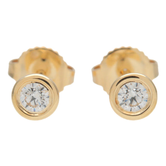 Tiffany&Co.-By-the-Yard-Diamond-Earrings-0.12ct-K18YG-Yellow-Gold