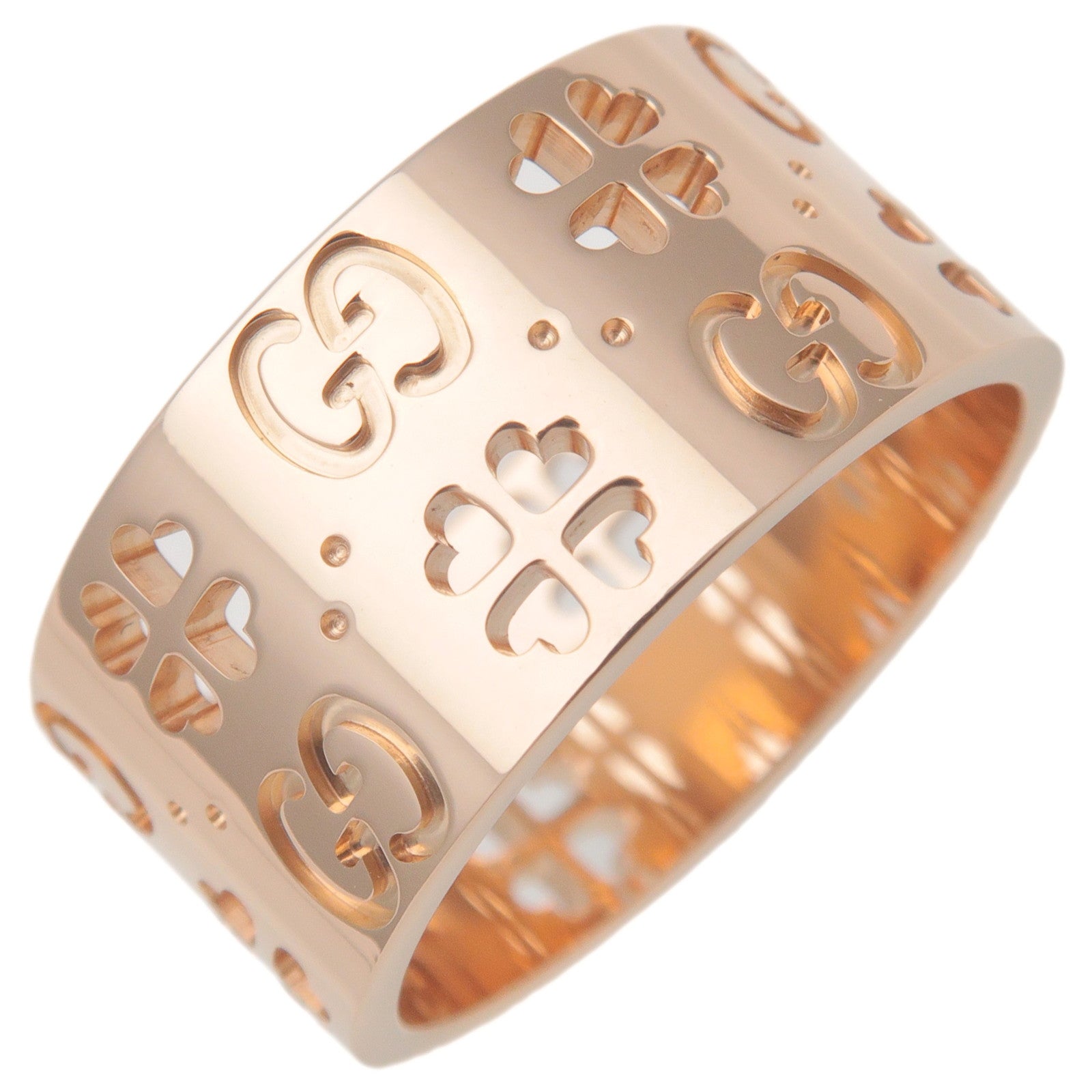 GUCCI-Icon-Amore-Forever-Ring-K18PG-750PG-Rose-Gold-#11-US5.5