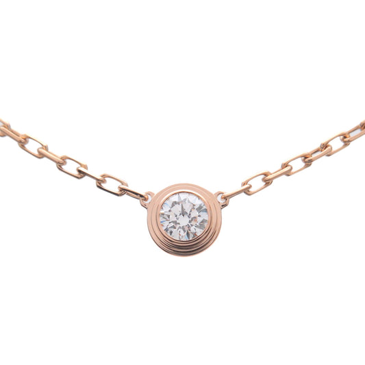 Cartie-Diamants-Légers-Necklace-SM-Diamond-0.09ct-K18-Rose-Gold