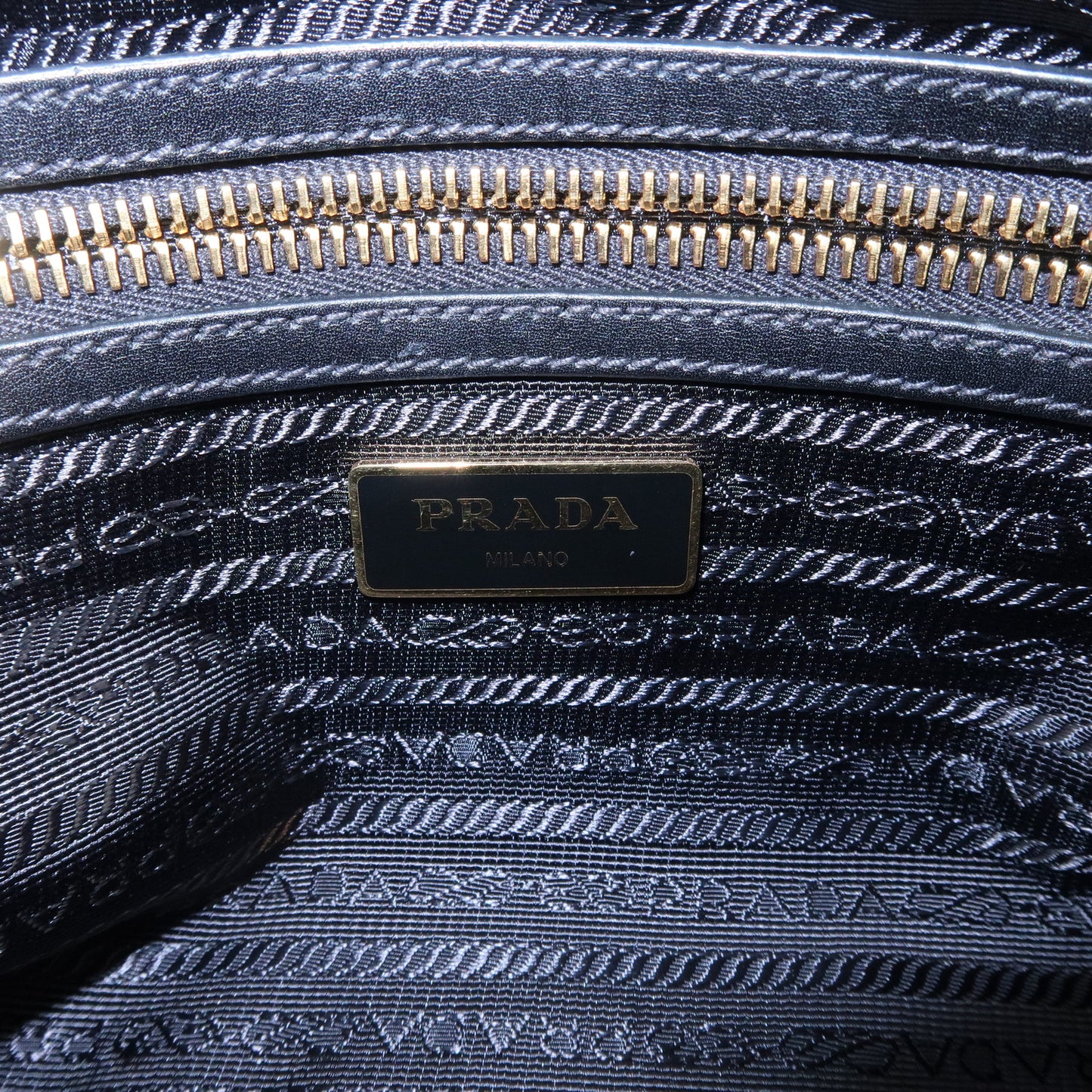 PRADA Logo Nylon Leather Shoulder Bag Crossbody Bag 1BH089