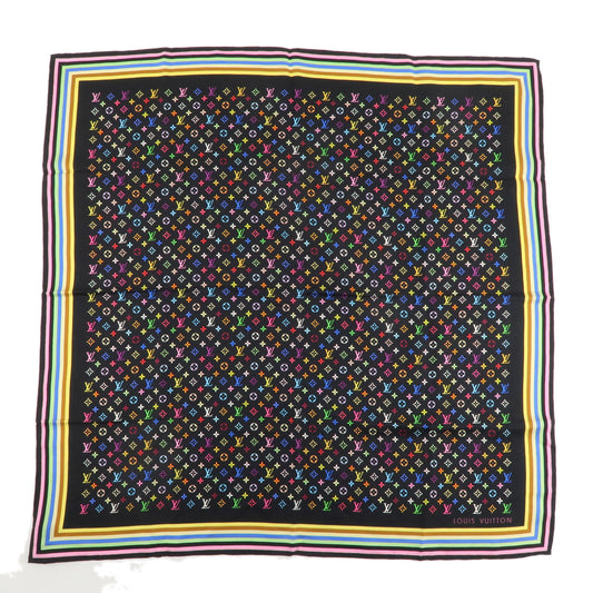 Louis-Vuitton-Monogram-Multi-Color-Scarf-Silk-100%-70×70-M71914