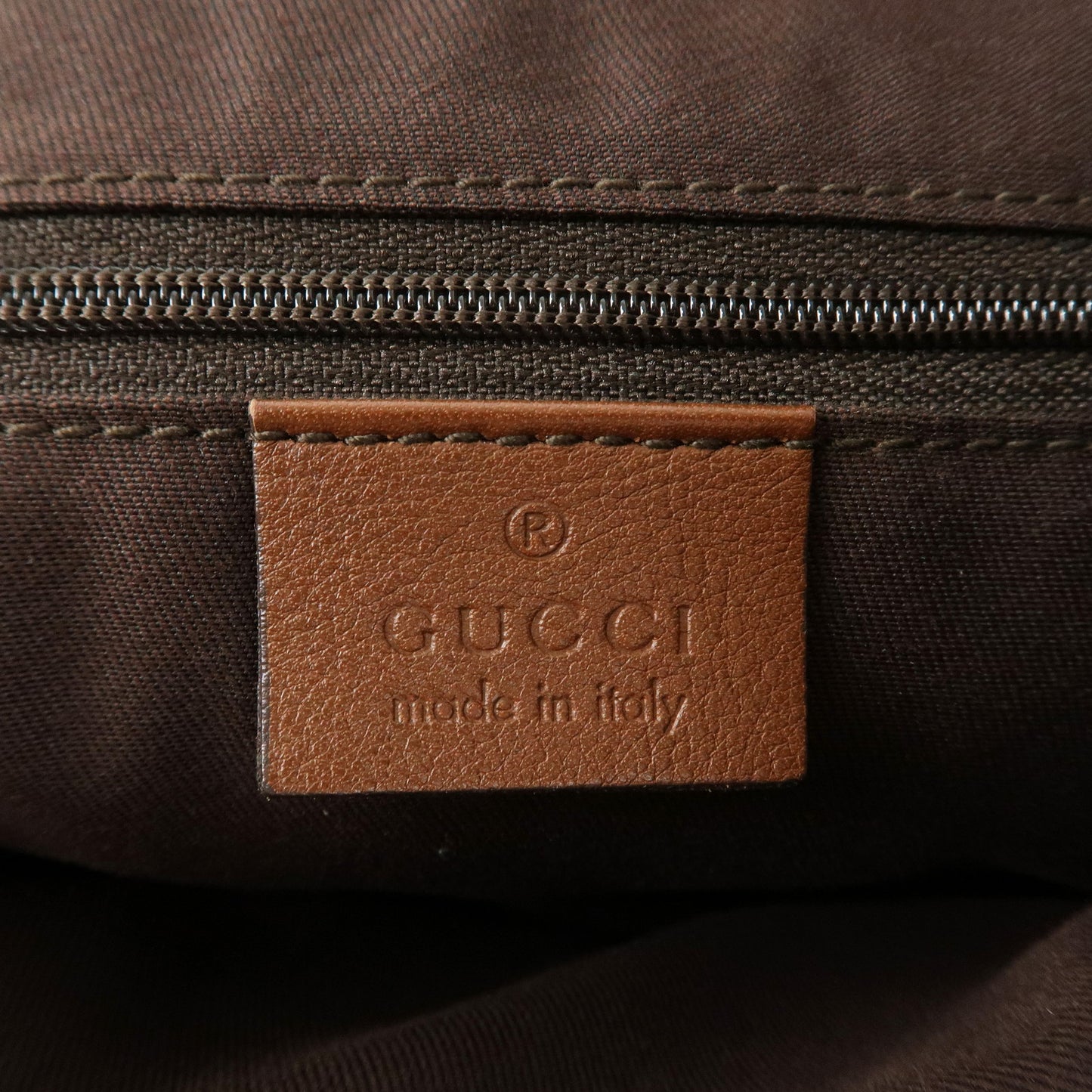 GUCCI Sukey GG Canvas Leather Shoulder Bag Beige Brown 232955