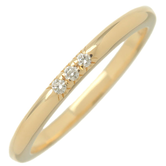 Tiffany&Co.-Classic-Band-3P-Diamond-Ring-K18-Yellow-Gold-US6-6.5