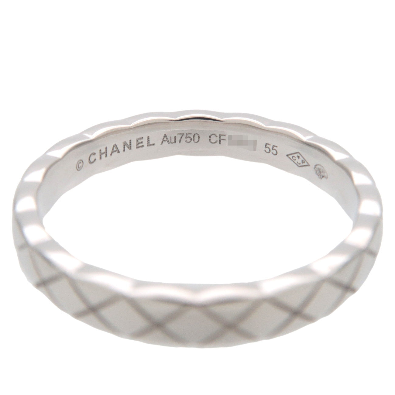 CHANEL Coco Crush Mini Ring K18WG White Gold #55 US7-7.5 EU54.5