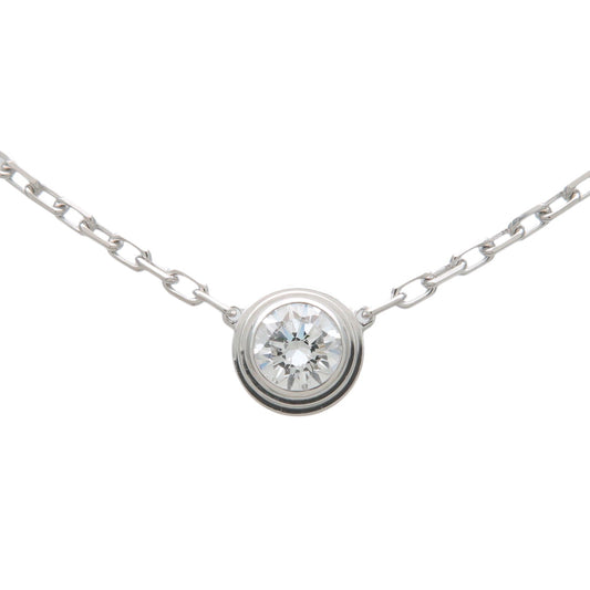 Cartier-Diamants-Légers-Necklace-LM-Diamond-0.19ct-K18-White-Gold