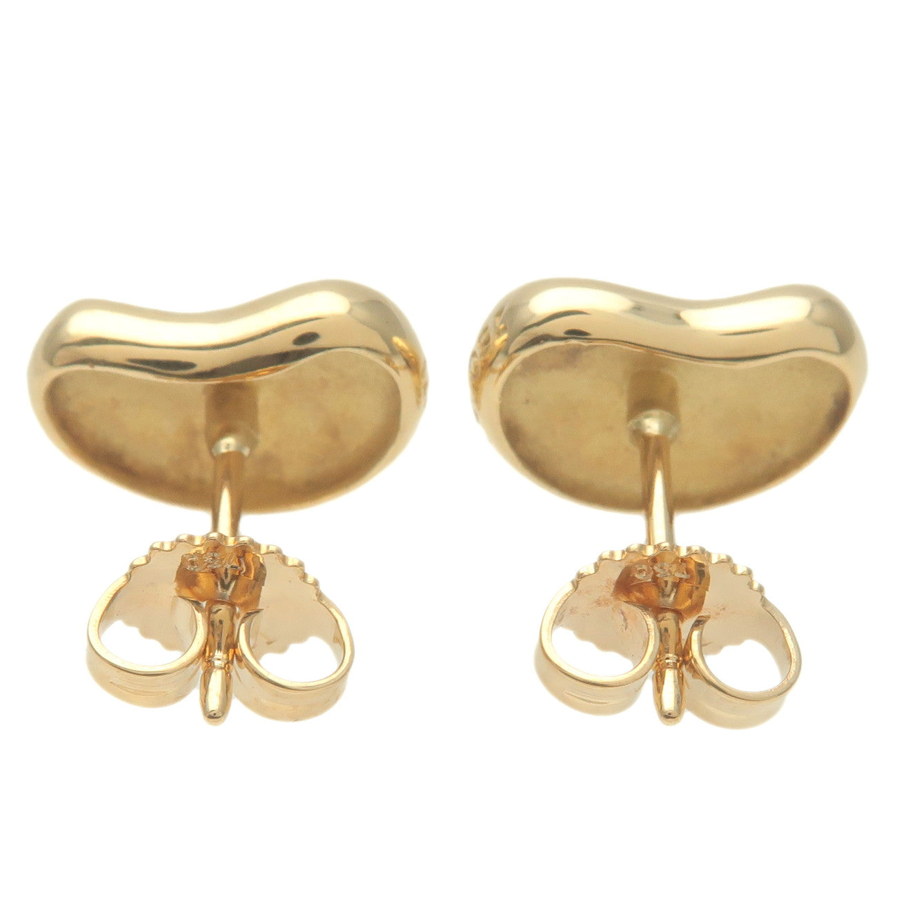 Tiffany&Co. Bean Earrings K18YG 750YG Yellow Gold