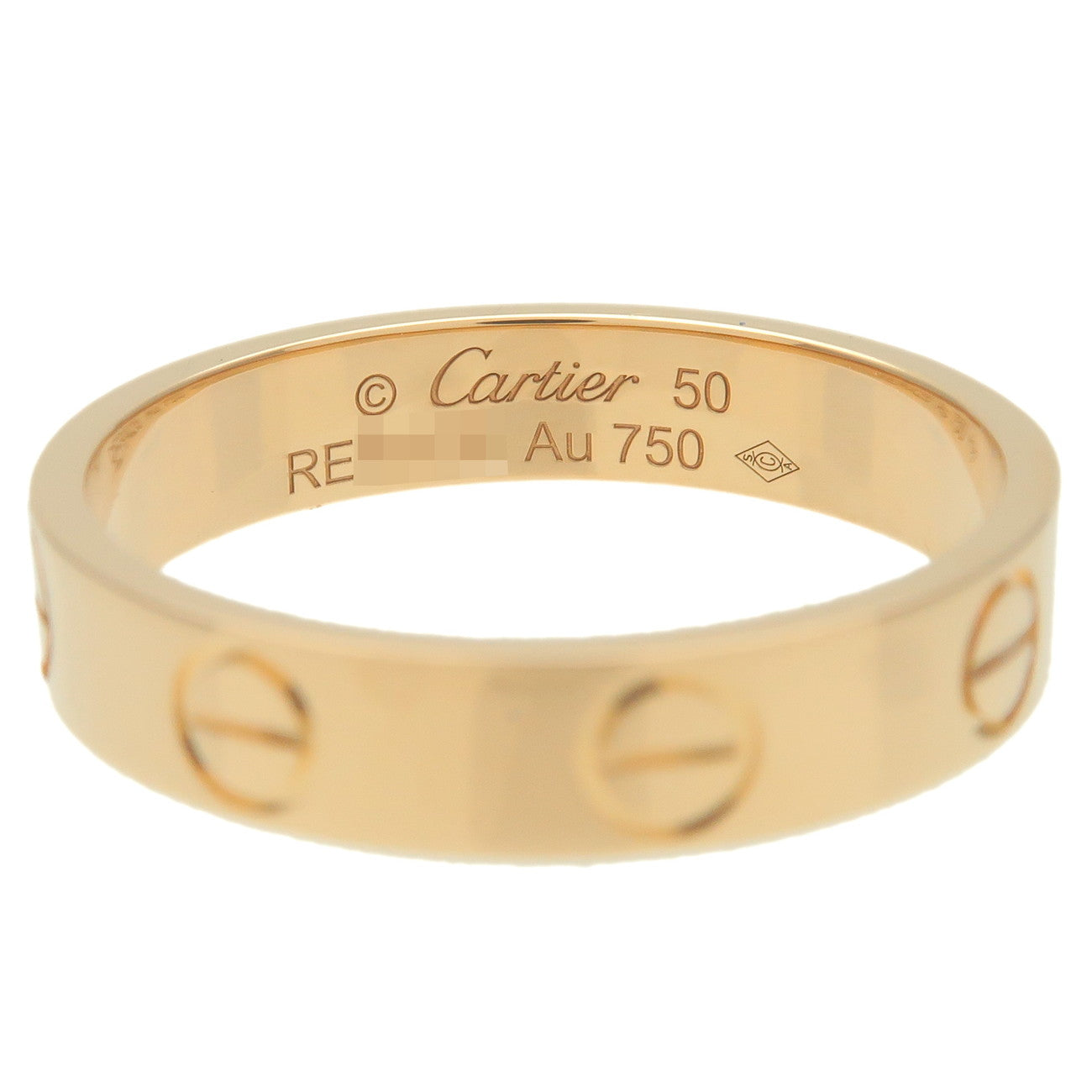 Cartier Mini Love Ring K18YG 750YG Yellow Gold #50 US5-5.5 EU50.5