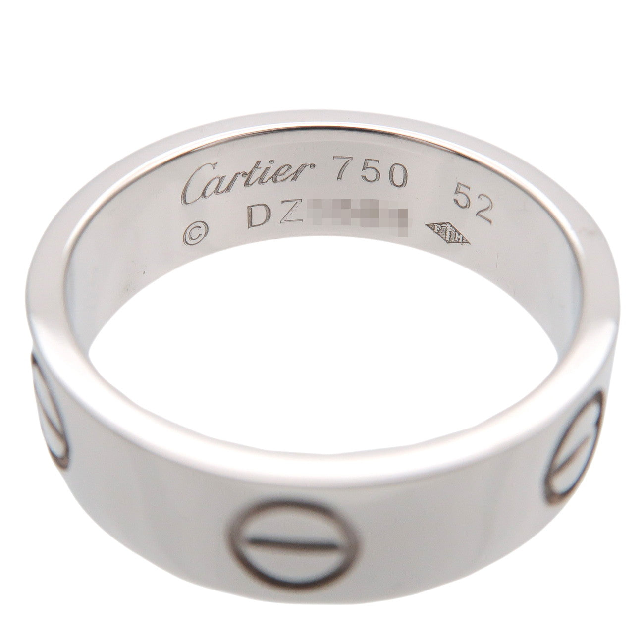 Cartier Love Ring K18WG 750WG White Gold #52 US6-6.5 EU52