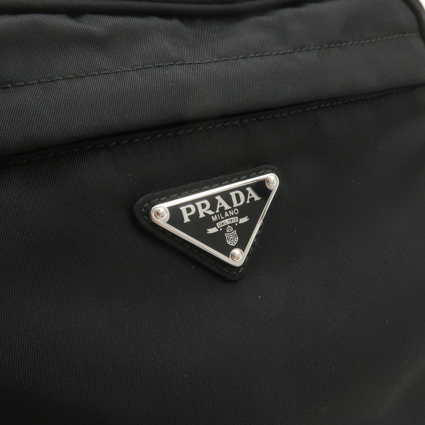 PRADA Logo Nylon Waist Bag Belt Bag Fanny Pack Black 2VL001