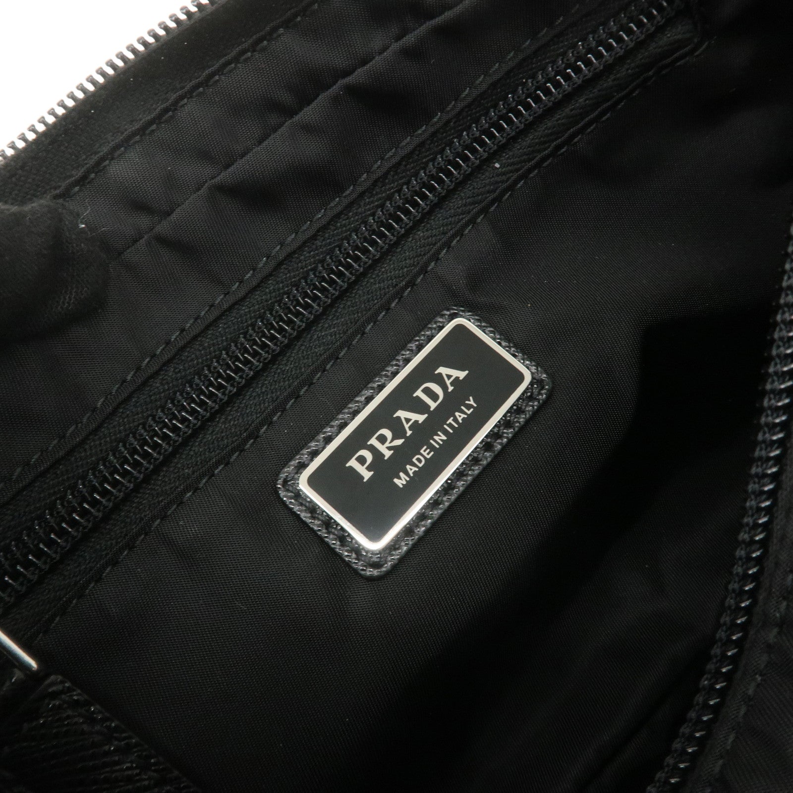 PRADA Logo Nylon Waist Bag Body Bag Fanny Pack Black 2VL977