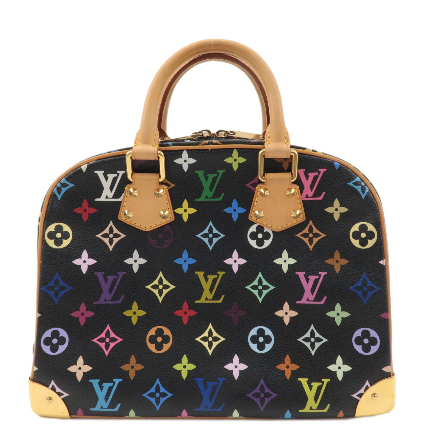 Louis Vuitton Monogram Multi Color Trouville Hand Bag Noir M92662