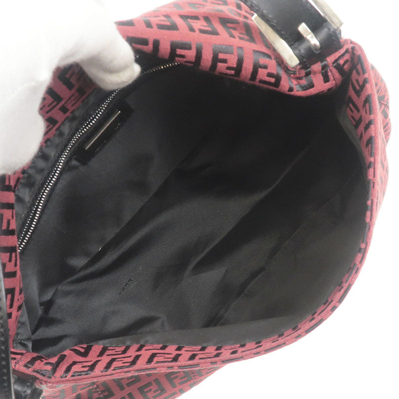 FENDI-Zucchino-Mamma-Baguette-PVC-Leather-Bag-Black-8BR001 – dct