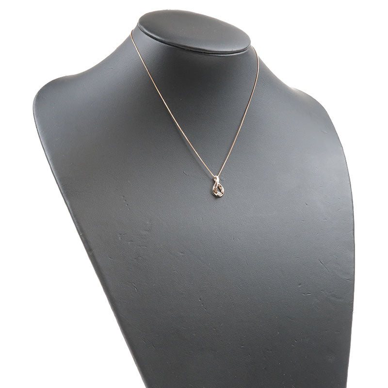 VENDOME AOYAMA 1P Diamond Necklace Pendant K18 750 Rose Gold