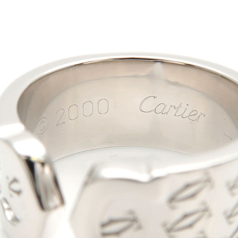 Cartier 2C Happy Birth Day Ring K18 White Gold #51 US6 EU52