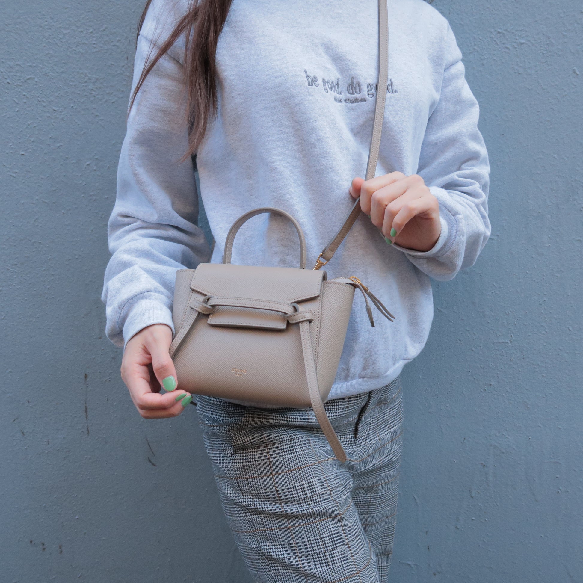 My Celine nano belt bag in light taupe goes with just about everything! :  r/handbags