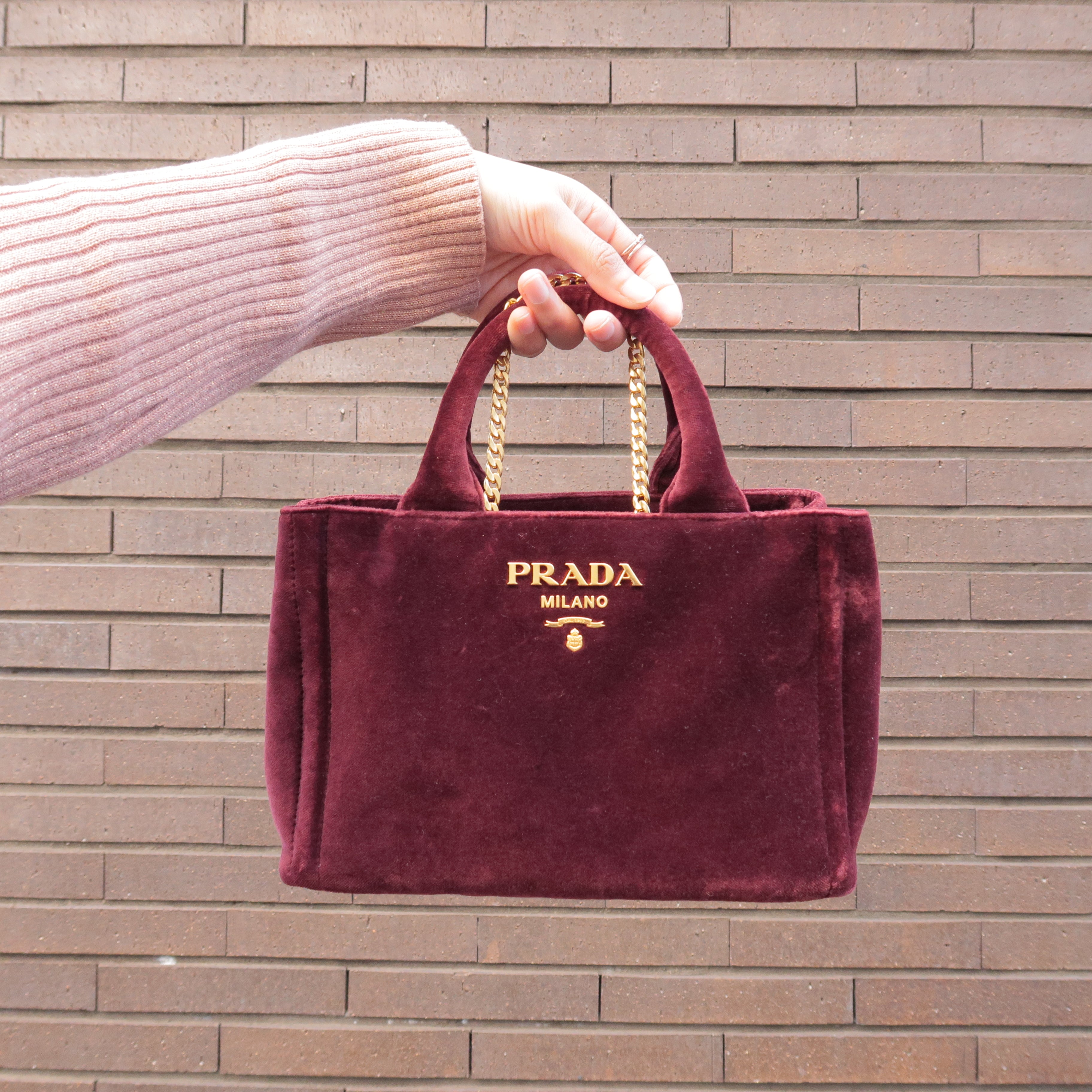 Sac prada online velour