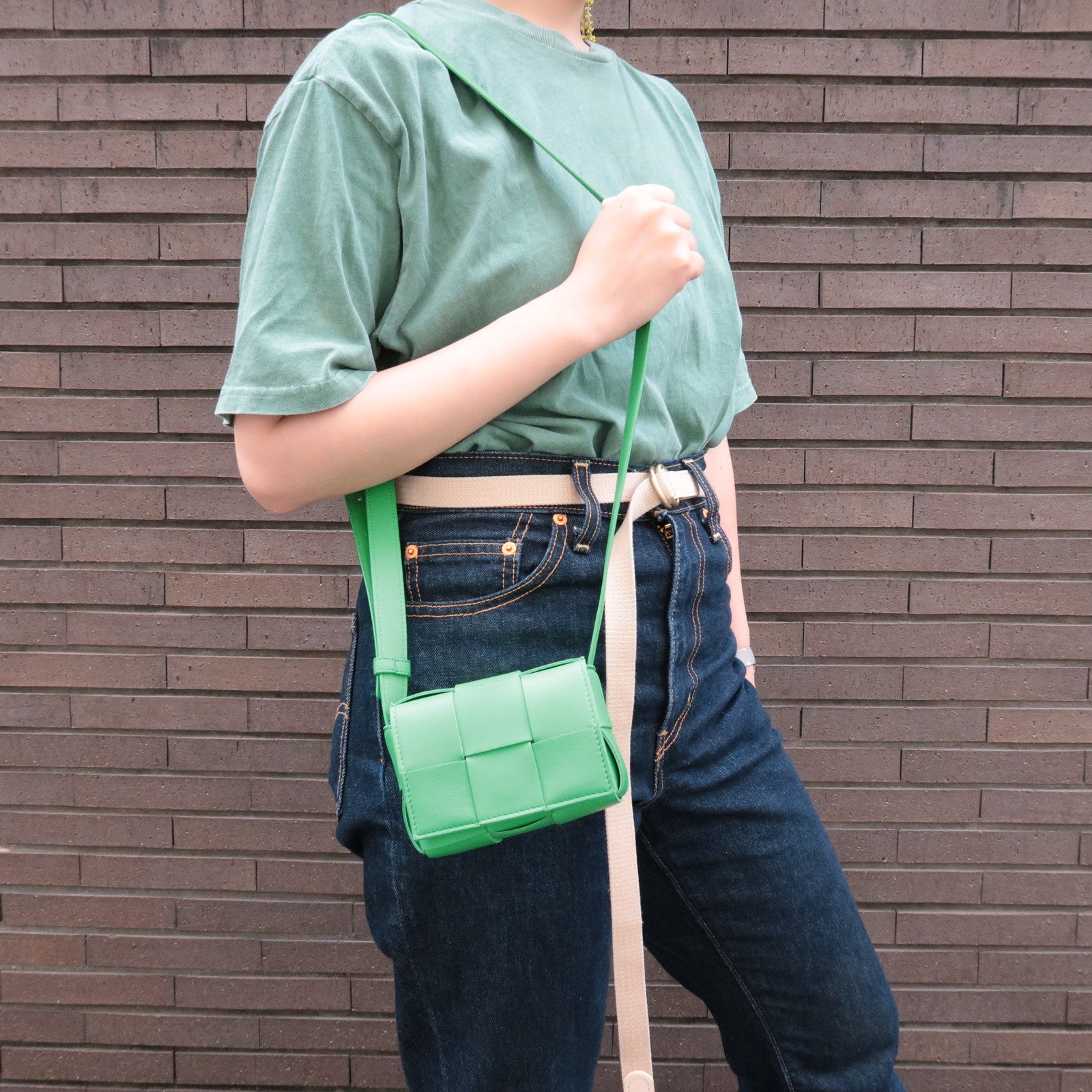 Bottega Veneta Green Mini Chain Bag