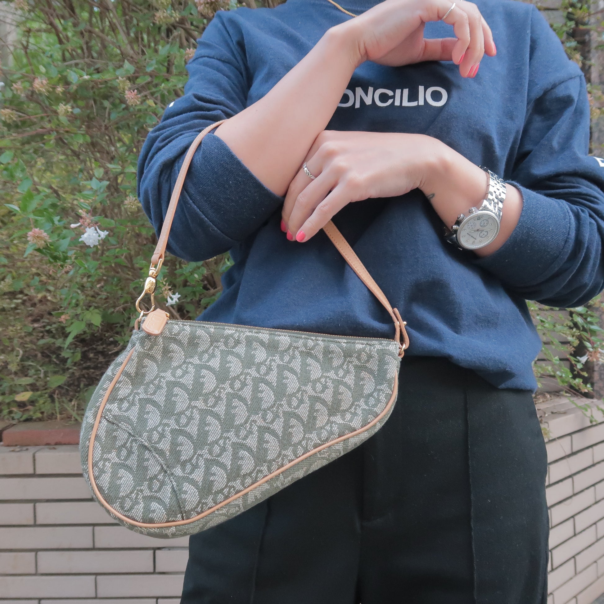 Christian Dior Oblique Saddle Bag– TC